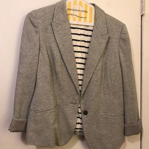 Ann Taylor Loft grey blazer size 10